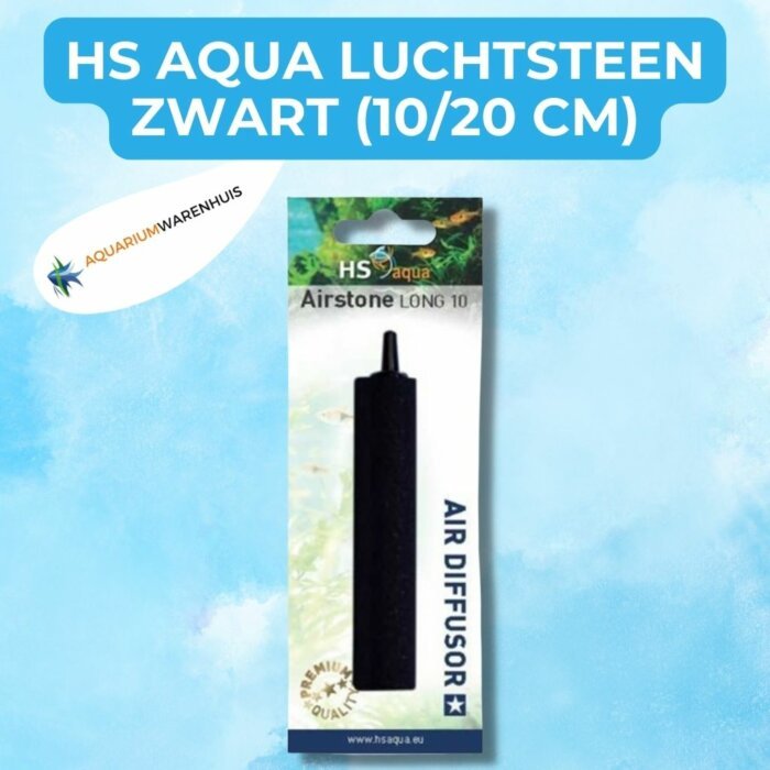 hs aqua luchtsteen zwart (1020 cm)