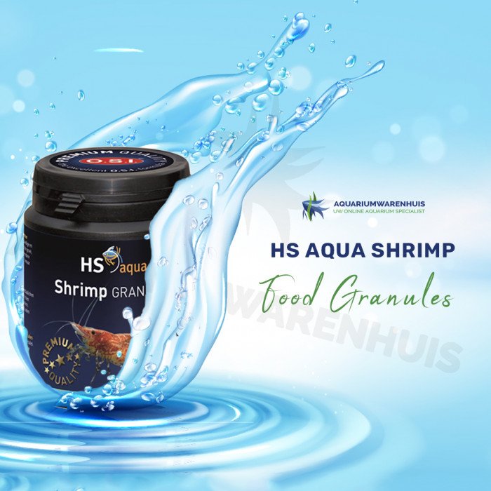 HS aqua shrimp food granules voor garnalen