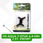 HS AQUA Y-STUK 4-6 MM 2 ST. ZWART