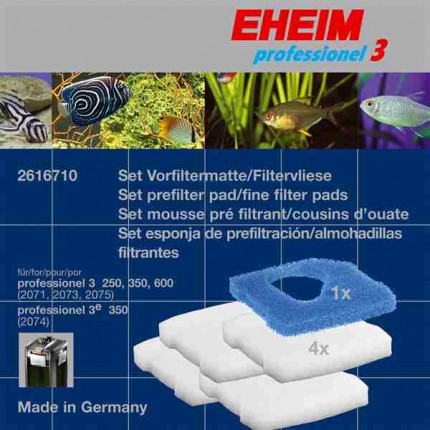 EHEIM SET FILTERMAT FILTERVLIES 4 VOOR PROF. 3 2071737475