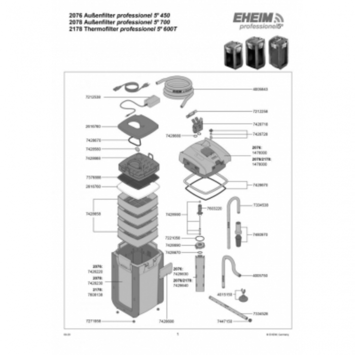 EHEIM BUITENFILTER PROF. 5e ELECTRON WIFI