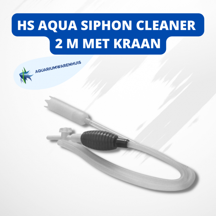 HS AQUA SIPHON CLEANER 2 M MET KRAAN