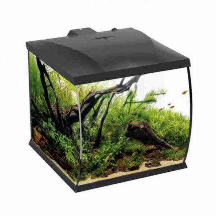 HS AQUA AQUARIUM BELLY 30 LED ZWART 31X34X32 CM