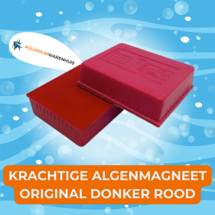 krachtige algenmagneet original donker rood