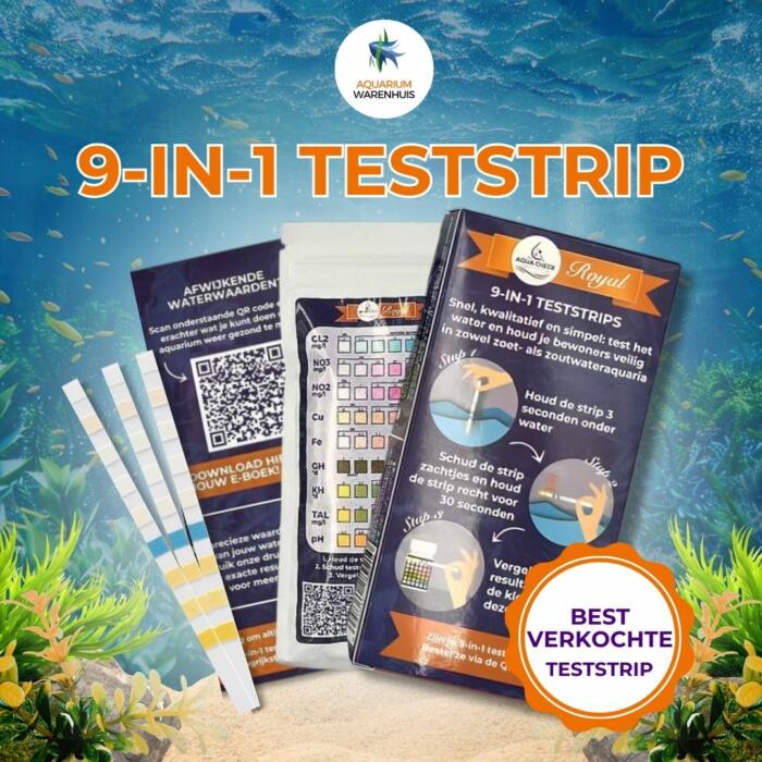 9 in 1 teststip waterwaarden